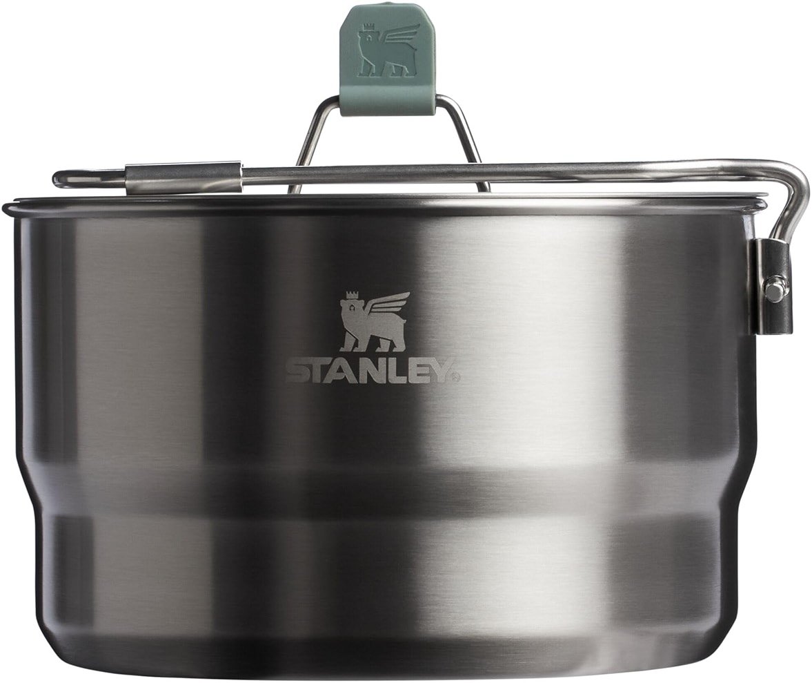 Stanley Wildfare Go 14-Piece Stainless Steel Prep & Cook Set | 1.65 qt Saucepan with Fold & Lock Handle | Bowls, Utensils, Cutting Board | Camping Essentials for Your Camp Kitchen | BPA-Free - Product Image