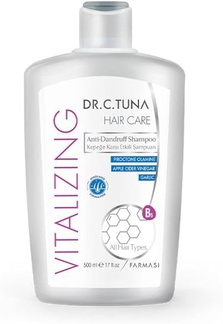 FARMASi Vitalizing Anti-Dandruff Shampoo, Apple Cider Vinegar, Garlic All Hair Types 17 fl.oz / 500ml - Product Image
