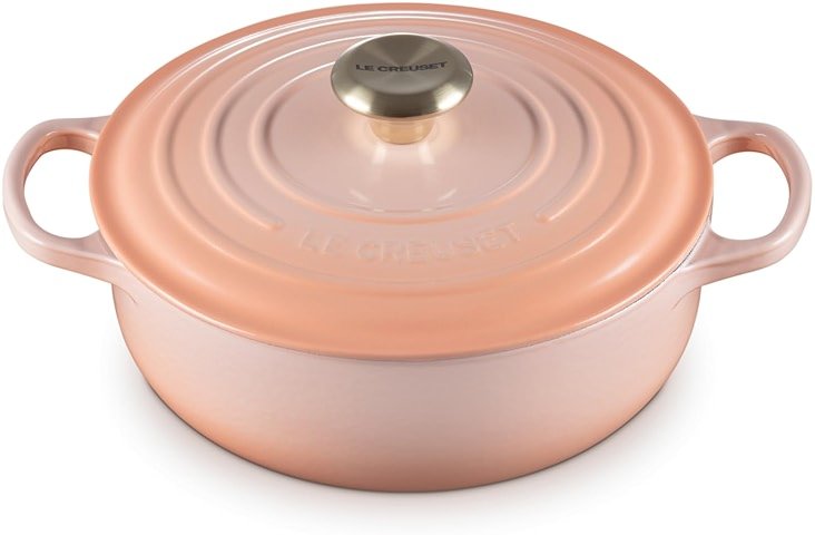 Le Creuset Enameled Cast Iron Signature Round Sauteuse, 3.5qt., Peche - Product Image
