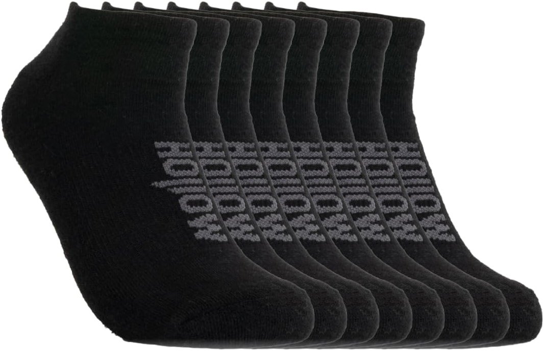 HOLLOW Alpaca No Show Socks for Men and Women, 4 Pack, Moisture Wicking Alpaca Socks for Hiking, Running, Outdoors, Any Season No Show Sock, Temperature Regulating, Light Compression, XLarge, Black - Product Image