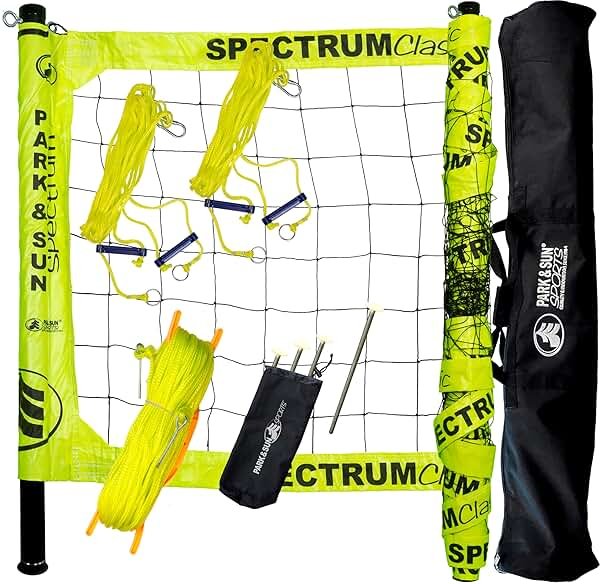 Park & Sun Sports Spectrum Classic: Adjustable Professional Outdoor Volleyball Net System - Product Image