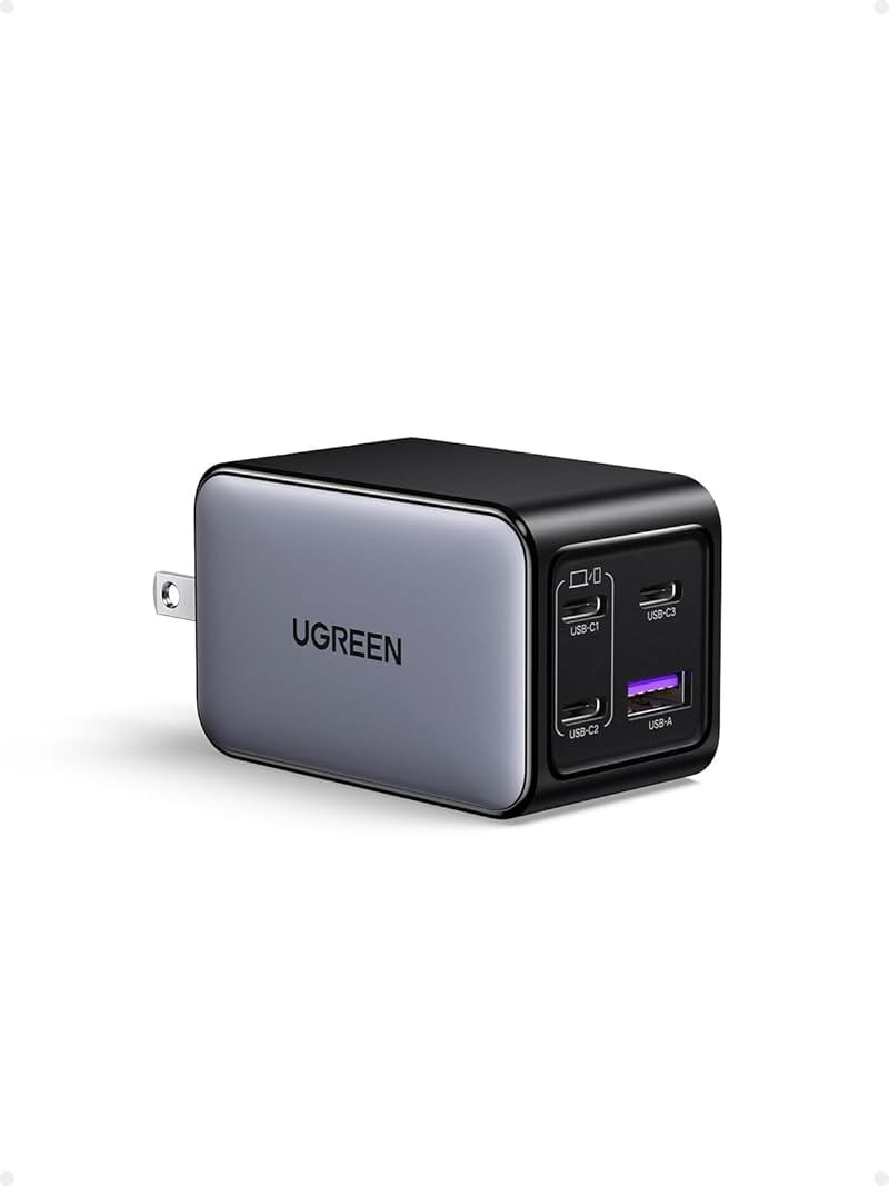 UGREEN Nexode 65W GaN USB C Wall Charger, 4-Port Fast Type-C Charger Compatible with MacBook Pro/Air, iPhone 17/16/15 Series, Galaxy S25/S24, Pixel 10/9, iPad Pro, Steam Deck - Product Image