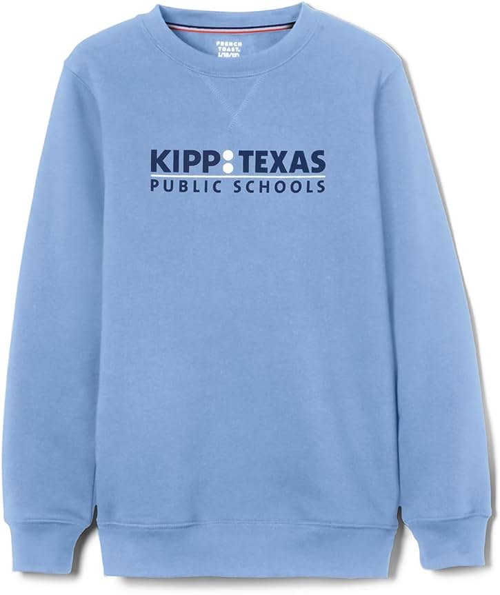 KIPP Texas Youth Long Sleeve Crewneck Fleece Sweatshirt - Product Image
