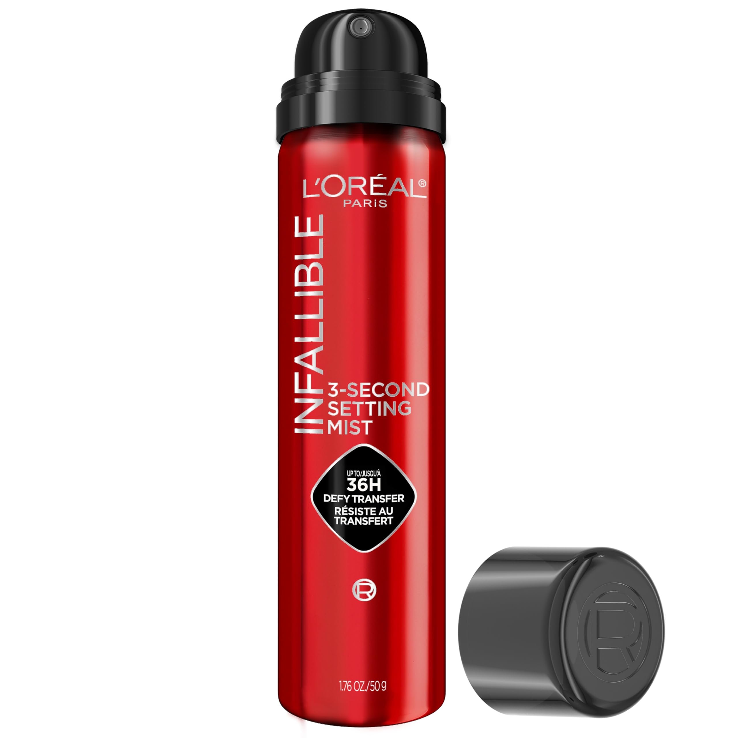L'Oreal Paris Infallible 3-Second Setting Spray Mist, Microfine Mist for up to 36HR Wear, Clear, 1.76 oz - Product Image