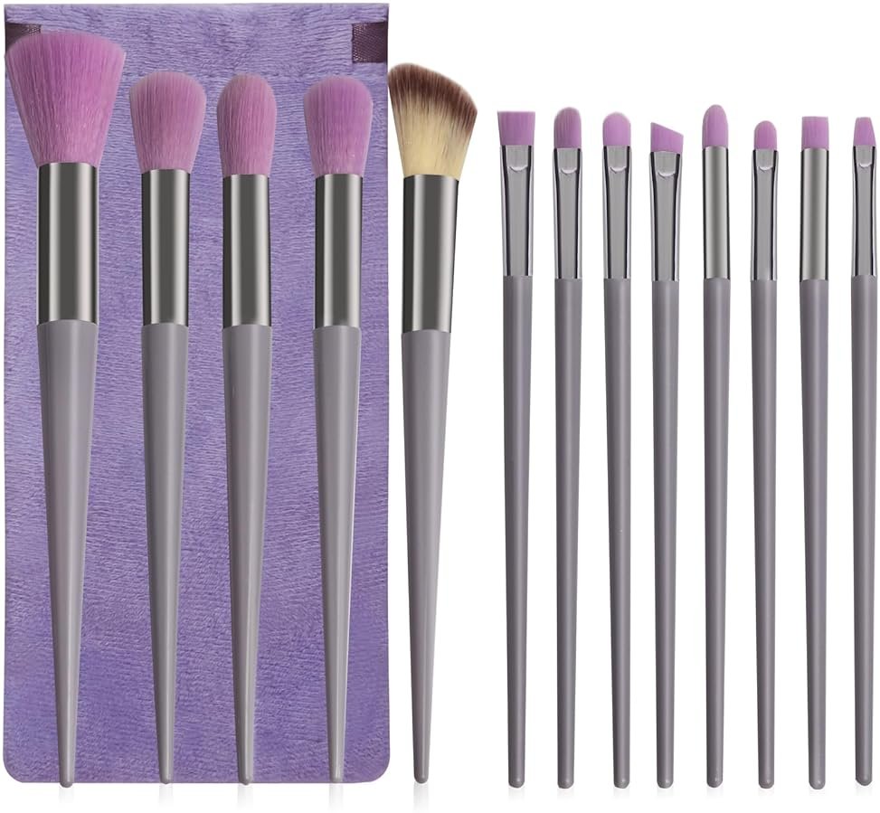 Makeup Brushes Set, 13 Pcs Premium Synthetic Foundation Powder Concealer Eyeshadow Blush Highlighter Eyebrow Brush Set, Suitable for Beginner and Makeup Artist - Product Image