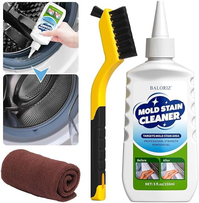 BALORIZ Home Remover Gel, Household Washing Machine Cleaner for Front Loader Washing Machine Seal, Refrigerator Strips, Cleaner For Tiles Grout Bathroom Cleaning Home Kitchen Sink Cleaning - Product Image