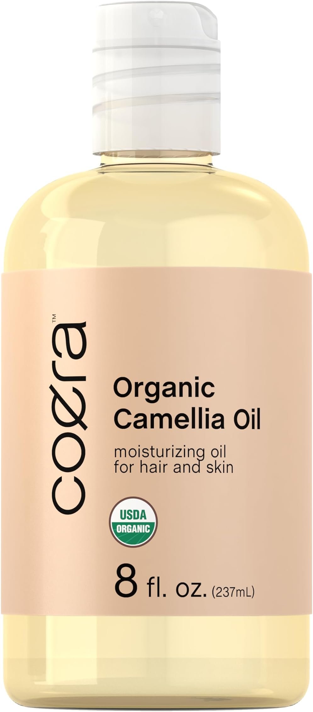 Coera Camellia Seed Oil Organic | 8 fl oz | Moisturizing Oil for Hair and Skin | Free of Parabens, SLS, & Fragrances - Product Image