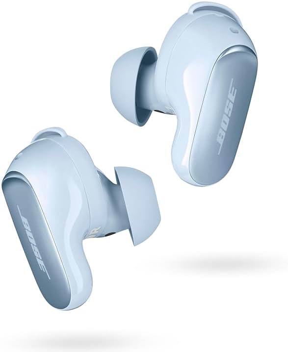 Bose QuietComfort Ultra Wireless Noise Cancelling Earbuds, Bluetooth Noise Cancelling Earbuds with Spatial Audio and World-Class Noise Cancellation, Moonstone Blue - Limited Edition - Product Image