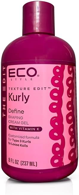 Eco Style Texture Edit Curl Sculpt Hybrid Styler — Medium-Hold Cream-Gel Blend for Wash-and-Go Definition, Twist Outs, and Long-Lasting Shape, Designed for Type 3 Hair, 8 oz - Product Image