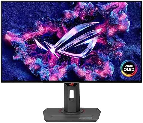 ASUS ROG Strix 27” 1440P OLED Gaming Monitor (XG27AQDMG) - QHD, Glossy OLED, 240Hz, 0.03ms, Custom Heatsink, Anti-flicker,Uniform Brightness, G-SYNC Compatible, 99% DCI-P3, DisplayWidget, 3yr warranty - Product Image