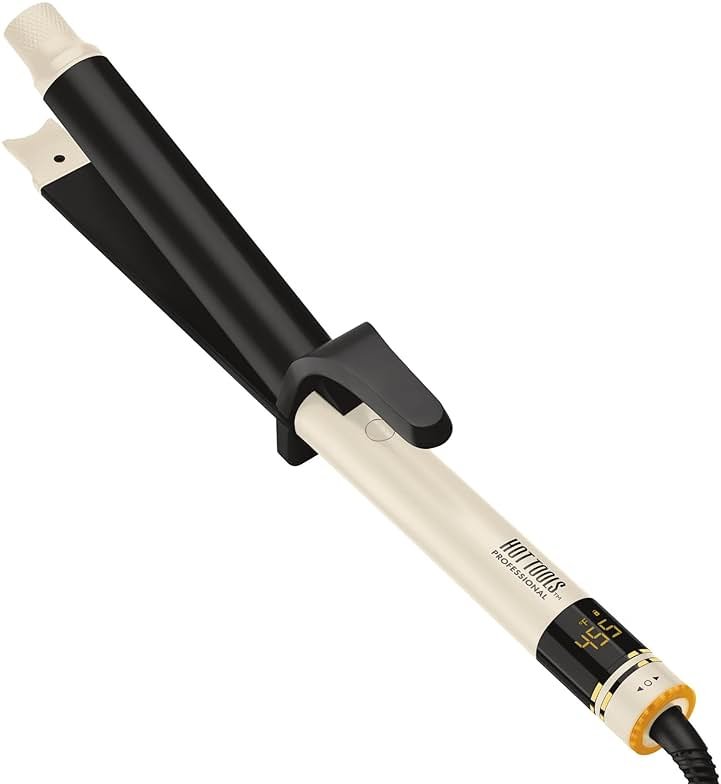 HOT Tools Pro Artist Protect & Style CurlStraight Styler | 2-in-1 Easy-to-Use, Use as Curling Iron, Flat Iron, or a Wand for Styling Curly or Straight Hair, 1 ¼" Curling Iron - Product Image