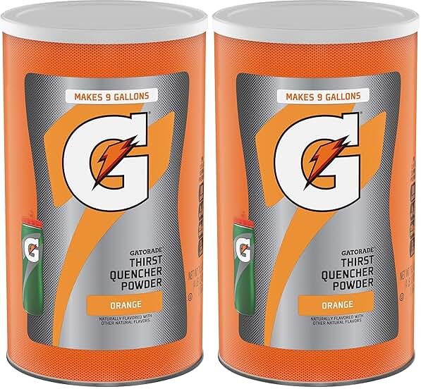 Gatorade Thirst Quencher Powder, Orange, 76.5 oz (Pack of 2) - Product Image