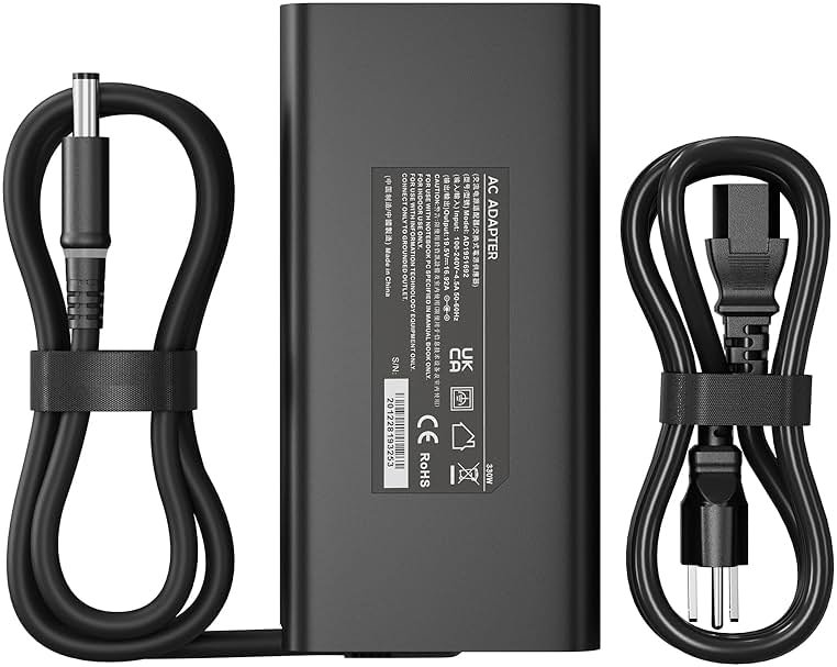 330W Laptop Charger Compatible with DELL Alienware M16 M18 r2 r1 X16 X17 Dell 330w 7.4mm Ggan Slim Ac Adapter 330 Watt Laptop Charger Power Supply - Product Image