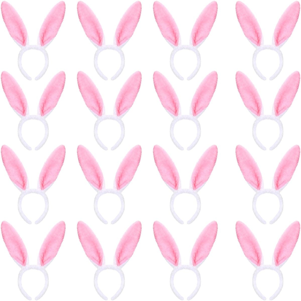 WILLBOND Halloween Plush Bunny Ears Headband Cute Rabbit Ear Hairbands Halloween Bunny Ears for Dress up Theme Party - Product Image