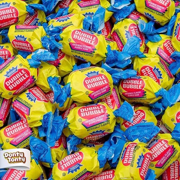 DUBBLE BUBBLE Gum Original Flavor 3 pounds – Bulk Bag, Fruit Flavored, Chewing Gum, Individually Wrapped - Product Image