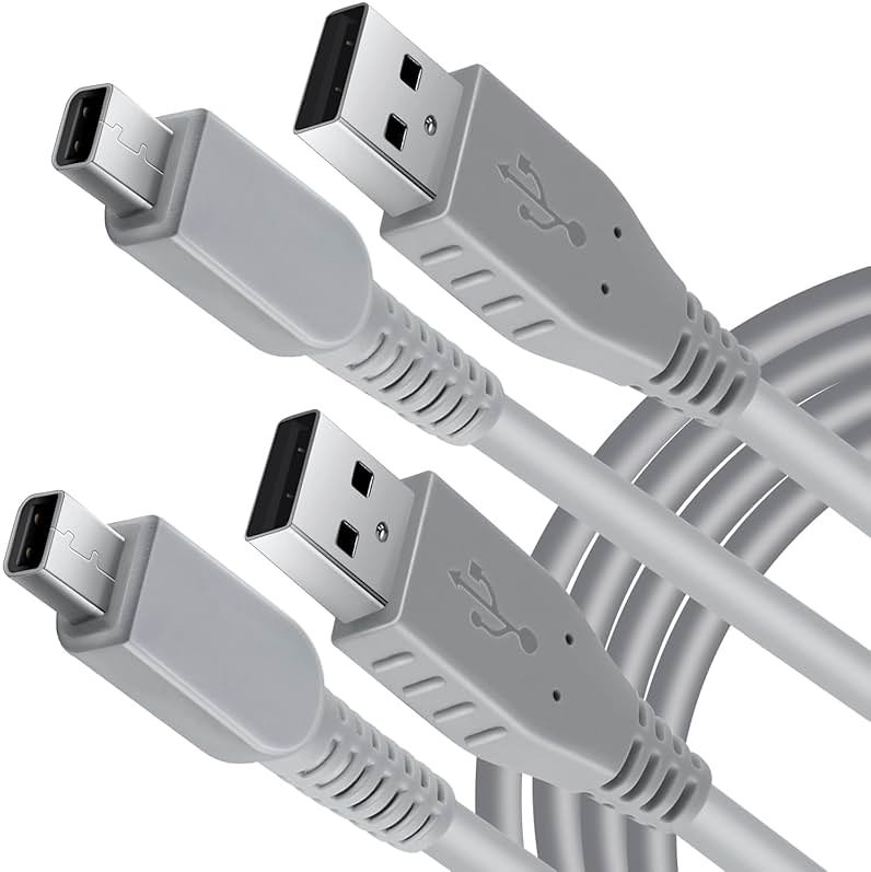 SENBOMA 3DS Charger Cable - 4.9FT OEM Original Replacement Power Charging Cord for New 3DS XL New 3DS 3DS XL New 2DS XL New 2DS 2DS XL 2DS DSi DSi XL (Bulk Packaging) (2) - Product Image