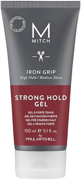 MITCH by Paul Mitchell Iron Grip Strong Hold Gel, High Hold, Medium Shine, For All Hair Types + Textures, 5.1 fl. oz - Product Image