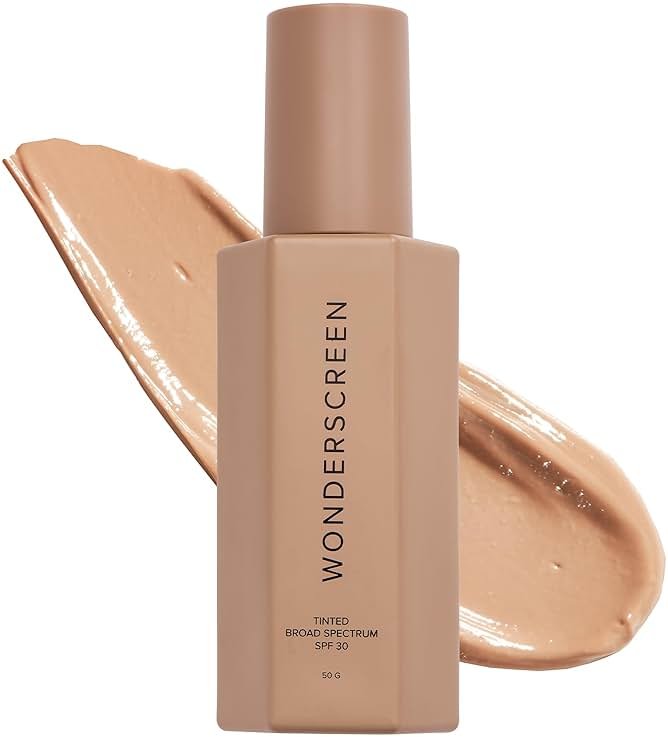 DIME Beauty Tinted Glow Wonderscreen SPF 30 - Mineral Tinted Moisturizer for Face with 19% Zinc Oxide, Skin-Enhancing Tone-Evening Sunscreen, Glow-Enhancing Tint, Vegan, Cruelty-Free, 50 g - Product Image