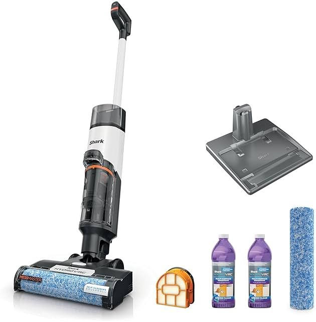 Shark | Wet Dry Vacuum Cleaner | Vacuum and Mop Combo | HydroVac MessMaster | 3-in-1 Self-Cleaning + Powerful Suction | 2 Brushrolls & 2 Solutions Included | Hardwood Floor & Area Rug Cleaner | AW261 - Product Image