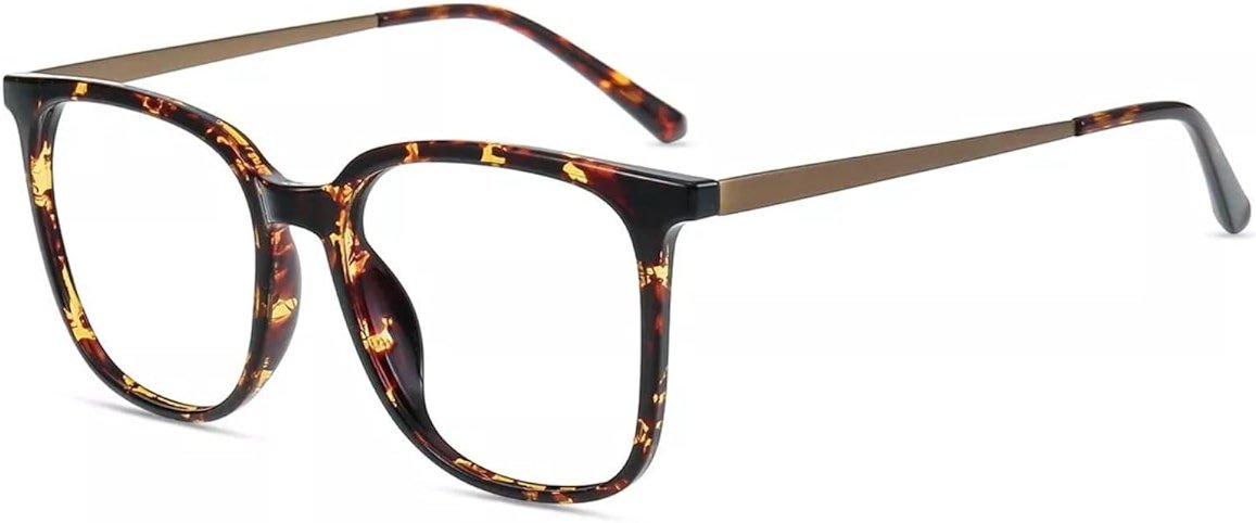 Firmoo Oversized Blue Light Blocking Glasses for Women/Men, Large Square Frame Computer Glasses for Screens - Product Image