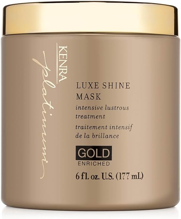 Kenra Platinum Luxe Shine Mask |Shine-Enhancing Intensive Conditioning Mask |Increases slip, Smoothness & Improves Manageability |Experience 2x Stronger Hair* |72 hour humidity protection* |6 oz - Product Image