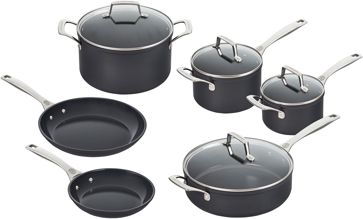 Le Creuset Essential Non-stick Ceramic 10 Pc. Cookware Set - Product Image