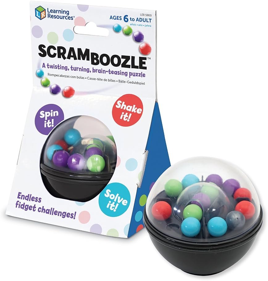 Learning Resources Scramboozle Puzzle Ball - 3D Brain Teaser Puzzles for Kids and Adults, Puzzles for Teens, Problem Solving Puzzle Games, Travel Games, Fidget Toys, Gifts for Boys and Girls - Product Image