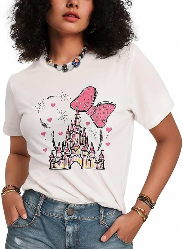 Flafens T Shirts for Women Graphic Tees - Womens T-Shirts Cotton Cute Fit Tshirts Teens Girls - Product Image