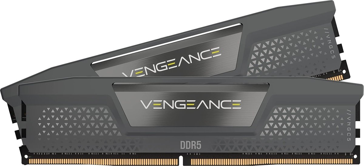 CORSAIR Vengeance DDR5 RAM 16GB (2x8GB) Up to 5200MHz CL40 AMD EXPO Intel XMP 3.0 Desktop Computer Memory - Gray - Product Image