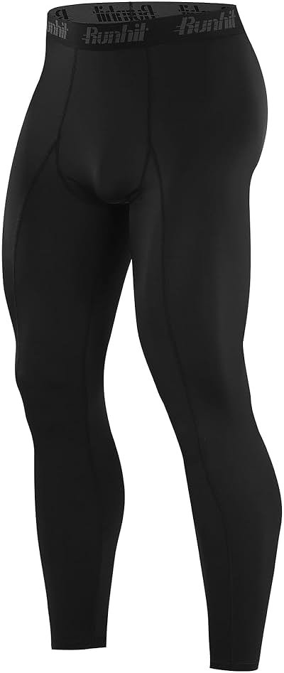 Runhit Men’s Compression Pants Running Tights Workout Leggings Athletic Base Layer Pants for Sports Yoga Basketball - Product Image