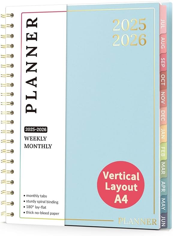 Teacher Planner 2026-2027, Forvencer Academic Planner 2026-2027, Jul 2026 - Jun 2027, 8.5"x11", Weekly & Monthly Planning Book with 7 Periods, School Agenda for Teacher Student Homeschool, A4, Blue - Product Image