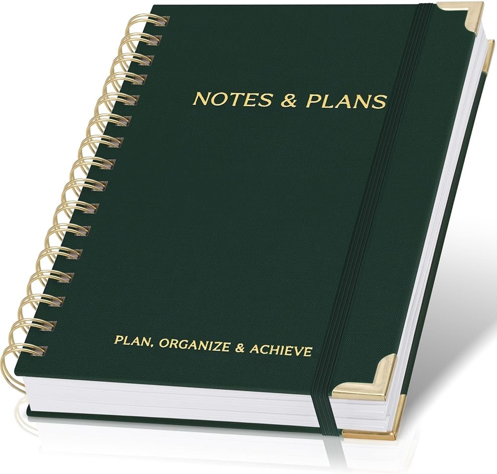 ZICOTO Aesthetic Daily Planner And Notebook With Hourly Schedule - Aesthetic Spiral To do List Notepad For Work/Home to Organize Tasks And Appointments - Stylish School/Office Supplies Book For Women - Product Image