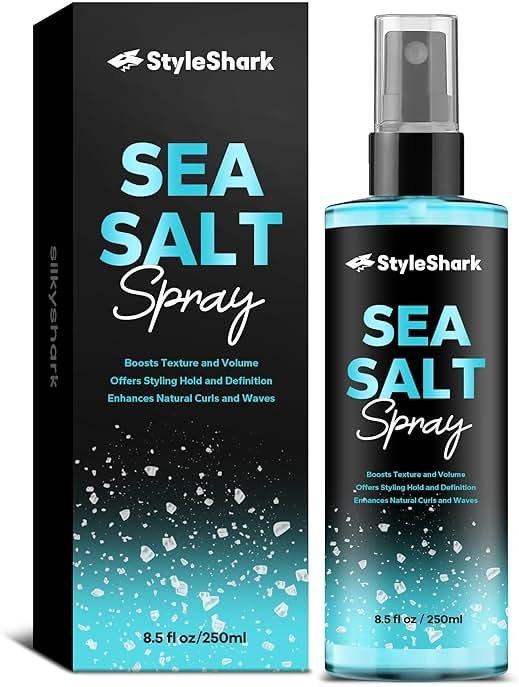StyleShark Sea Salt Spray for Hair Men & Women (8.5 Fl Oz), Sea Salt Spray for Men, Beach Wave & Volumizing Texturing Sprays to Add Volume & Texture - Product Image