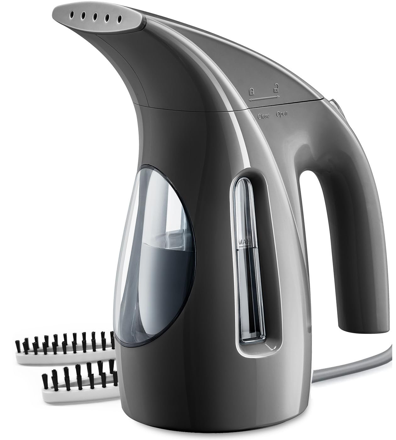 HiLIFE Steamer for Clothes, Portable Handheld Design, 240ml Big Capacity, 700W, Strong Penetrating Steam, Removes Wrinkle, for Home, Office(ONLY FOR 120V)-Black - Product Image