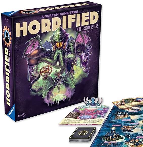 Ravensburger Horrified Games - World of Monsters - Strategy Board Game - Boost Critical Thinking & Teamwork - Cooperative Gameplay - Unique Monster Challenges - 1 to 5 Players - Adults & Kids 10+ - Product Image