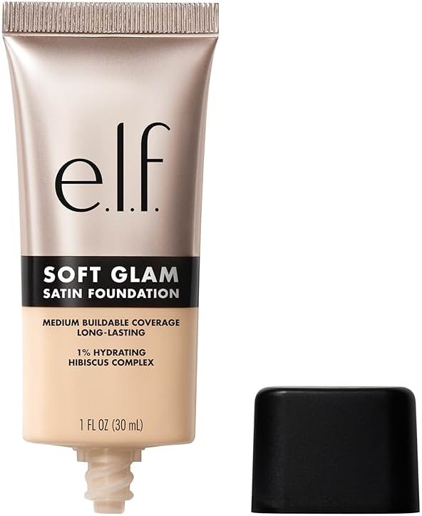 e.l.f. Soft Glam Foundation, Medium Coverage, Long-Lasting & Buildable Foundation For A Smooth, Satin Finish, Vegan & Cruelty-Free, 13 Fair Neutral - Product Image