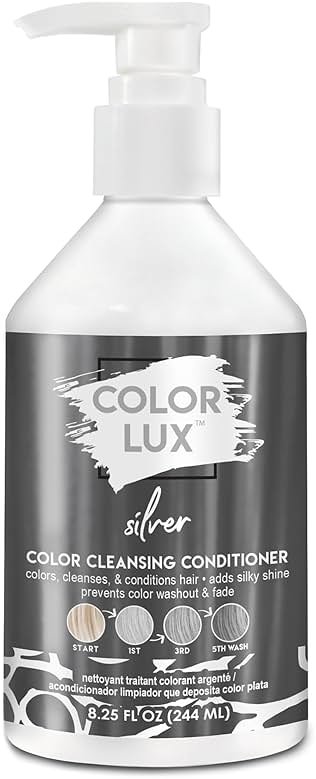 Color Lux Color Cleansing Conditioner, Silver, 3-in-1 Color Depositing Formula, Vegan, Sulfate-Free, Paraben-Free, 8.25 oz - Product Image