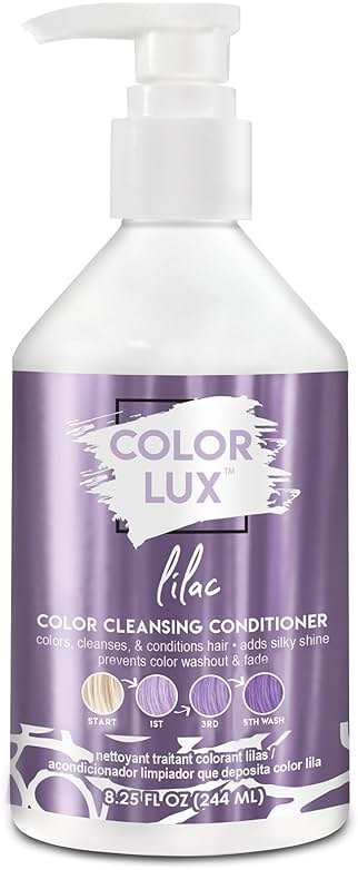 Color Lux Color Cleansing Conditioner, Lilac, 3-in-1 Color Depositing Formula, Vegan, Sulfate-Free, Paraben-Free, 8.25 oz - Product Image