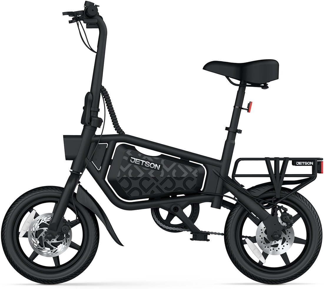 Jetson Bolt Electric Bike, Foot Pegs, Easy-Folding, Built-in Carrying Handle, Twist Throttle, Cruise Control, Up to 15.5 MPH, Range Up to 15 Miles, Ages 13+ - Product Image