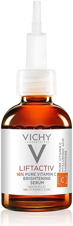 Vichy LiftActiv Vitamin C Serum For Face, Brightening Serum With Pure Vitamin C + Hyaluronic Acid + Vitamin E, Reduces Fine Lines, Smooths Skin Texture, Improves Radiance, Anti Aging - Product Image