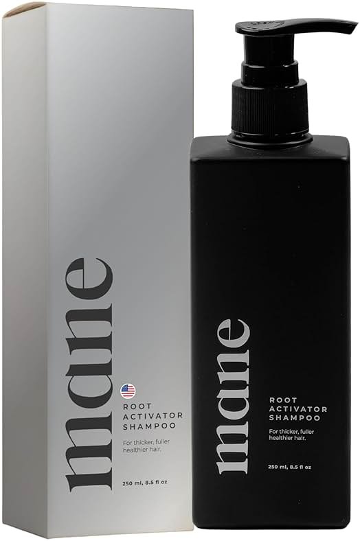 Superior Mane Hair Growth Shampoo for Men (250ml) Activating Follicles & Roots for Thicker & Fuller Hair | Cleanse, and Hydrate Scalp | Root Activator | Regrowth Shampoo for Men - Product Image