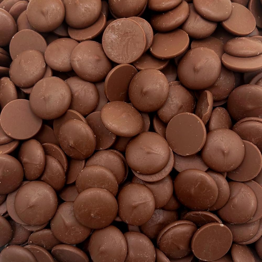 Merckens Milk Chocolate Melting Wafers | 5 Pound Bag | Bulk Baking Candy | Classic Creamy Coating Discs for Dipping, Molding, Drizzling & Dessert Crafting - Product Image