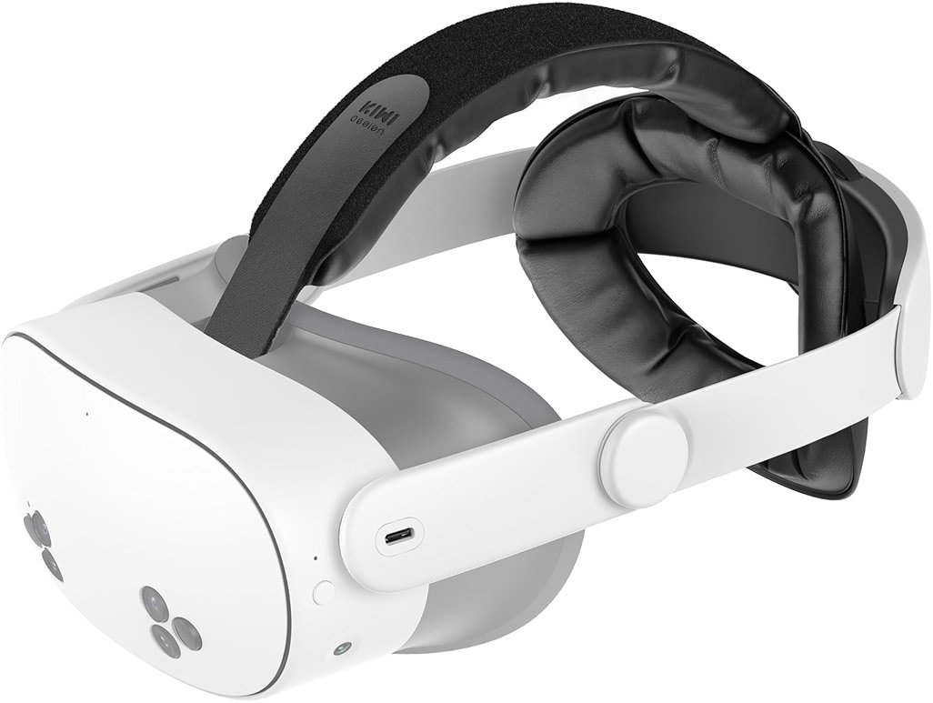 KIWI design K4 Head Strap, VR Headset Accessories for Meta Oculus Quest 3/3S, Non-Battery & Enhanced Support & Adjustable & Comfort Strap Gift for Kids and Adults - Product Image