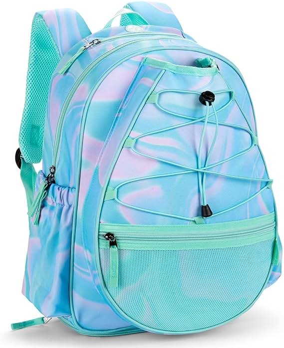 Choco Mocha Kids Tennis Bag, 16 Inch Youth & Junior Tennis Backpack with Shoe Compartment, Holds 2 Rackets (21–23 Inch) - Product Image
