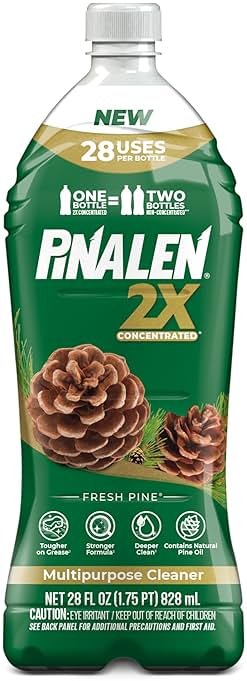 PINALEN 2X Concentrated Multipurpose Cleaner - Fresh Pine Scent - 28 fl oz - All Purpose Cleaner for Kitchen, Bathroom, Laundry, Floors & Outdoors - Product Image