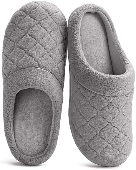 ULTRAIDEAS Women's Indoor Terry Clog Slipper with Memory Foam, Slip-On Ladies Comfy House Shoe with Non-Slip Rubber Sole - Product Image