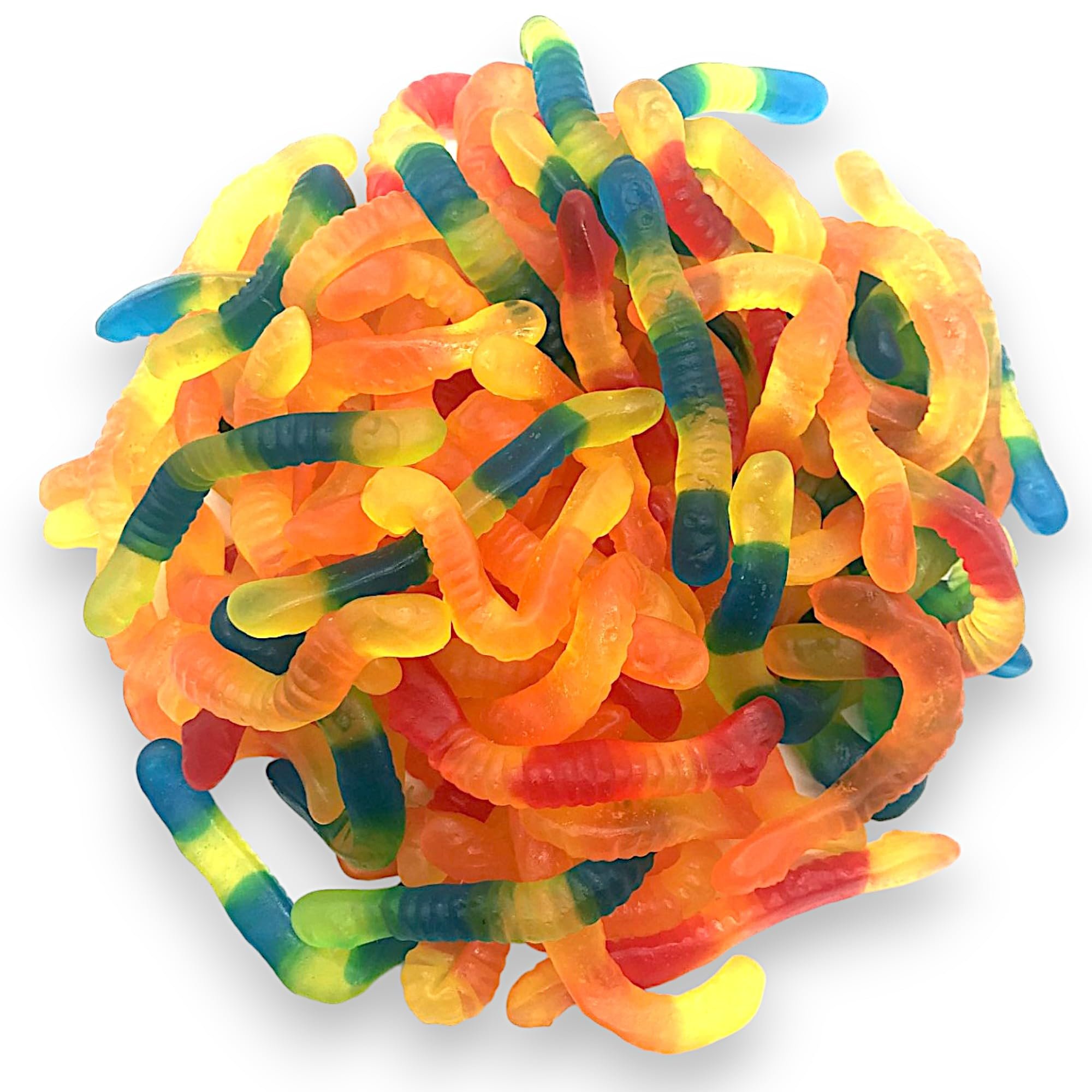 Klub Bulk Sugar-Free Gummi Worms Candy-1.5 lbs Delicious Fruit Flavor Gummies-Gluten Free, Ideal for Diet Conscious Candy Lovers(24 oz) - Product Image