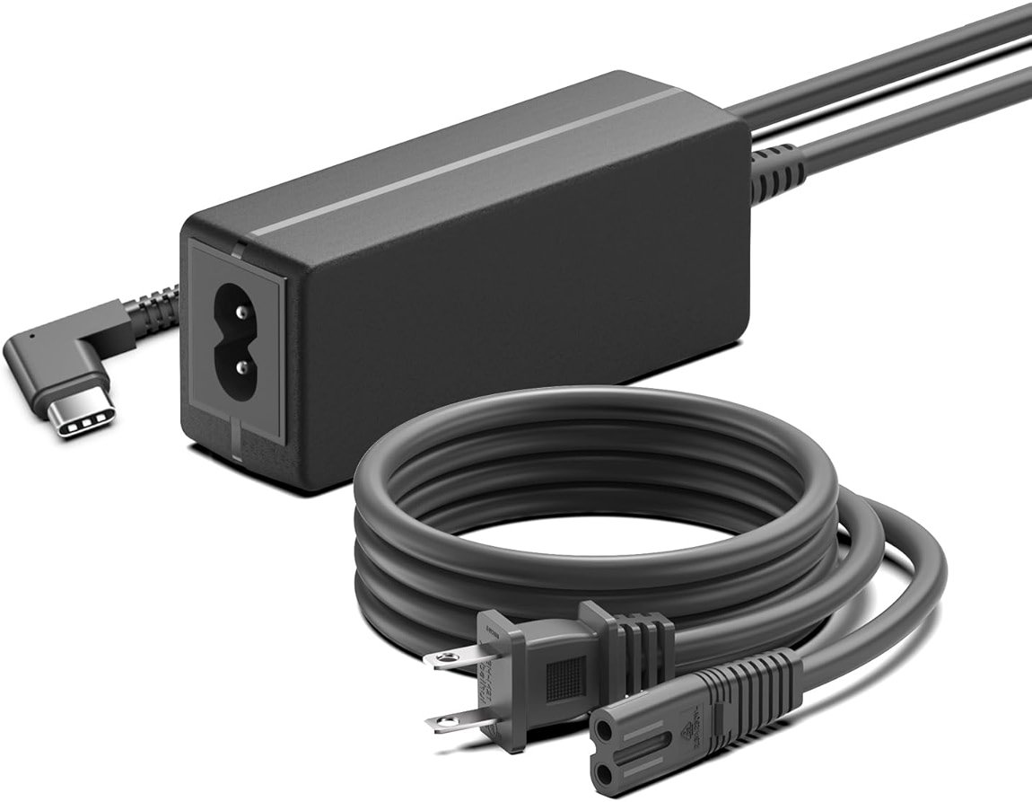 HKY 65W USB Type C Charger for Goal Zero Sherpa 100AC,Nintendo Switch 2,Square Terminal SWD4-01 SPD2-01 SPD2-01-A A-SKU-0584-A5 Contactless Magstripe Chip Reader,Peloton Bike+ Plus PL-02 Power Adapter - Product Image