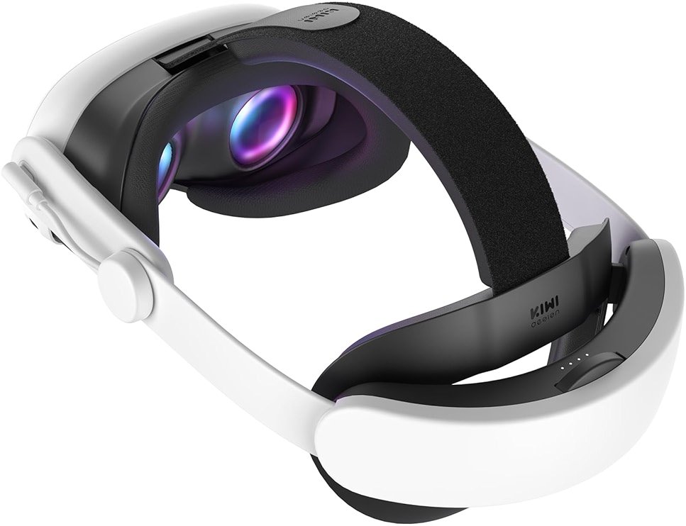 KIWI design K4 Boost Battery Head Strap for Meta Oculus Quest 3/3S, Adjustable VR Headband Accessories with Dual Charge, Extend Playtime & Reduce Facial Stress for Kids and Adults - Product Image