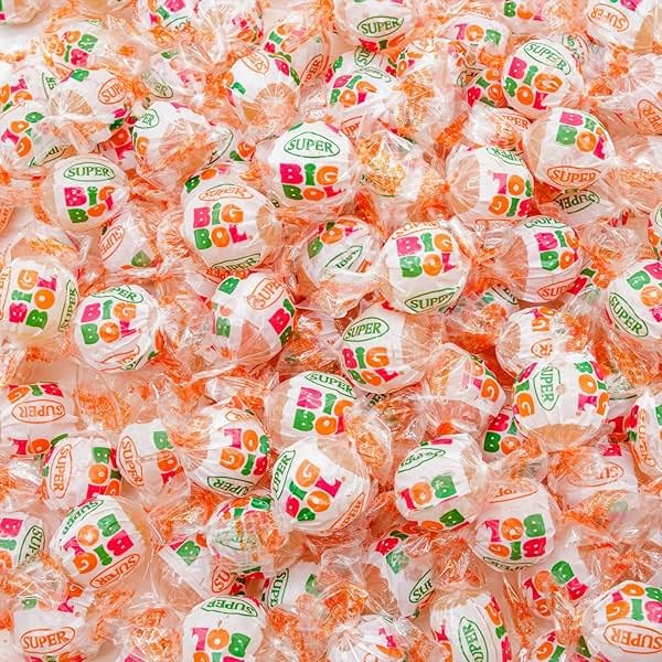 Super Big Bol Bubble Candy Gum 14 oz – SUPER SIZE, Bulk Bag, Fruit Flavored, Nostalgic Gum, Individually Wrapped, Dual Taste & Texture (31 Pieces) - Product Image